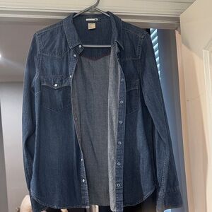 Levi's Women's Blue Denim Shirt Jacket